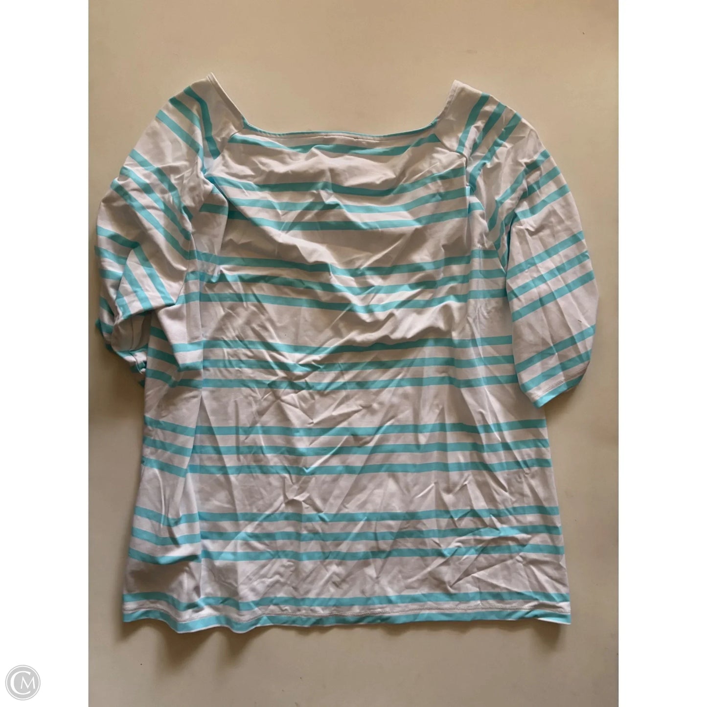 Top Long Sleeve By Talbots In Striped Pattern, Size: Xl