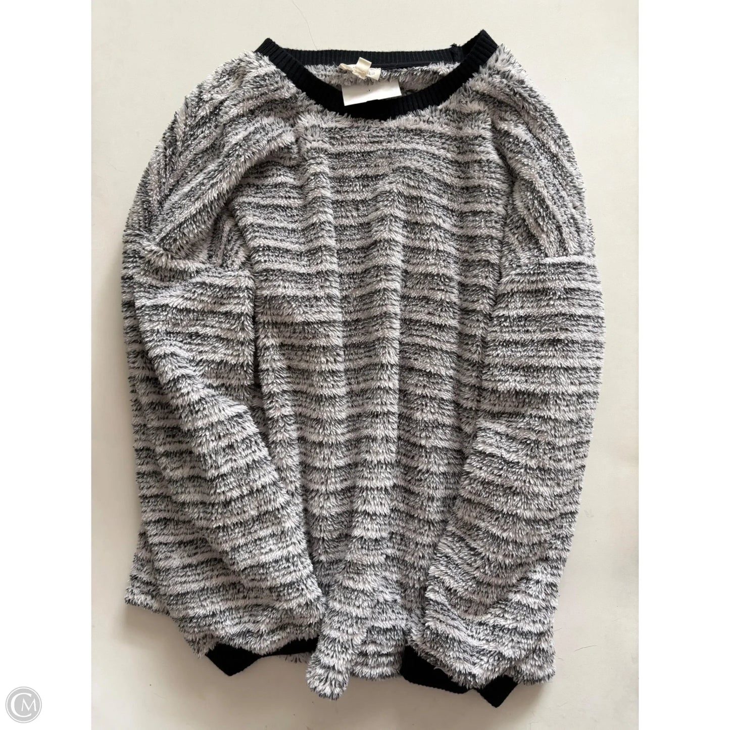 Top Long Sleeve By Cotton Bleu In Black, Size: M