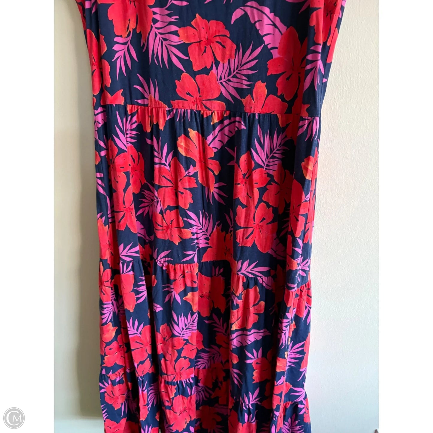 Dress Casual Maxi By Lands End In Floral Print, Size: Xl