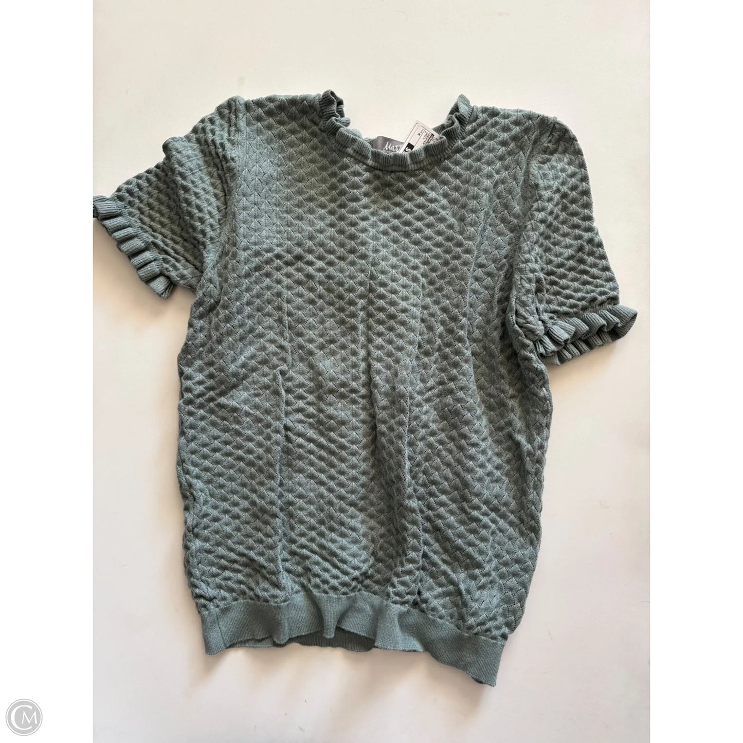 Sweater Short Sleeve By Marled In Green, Size: M