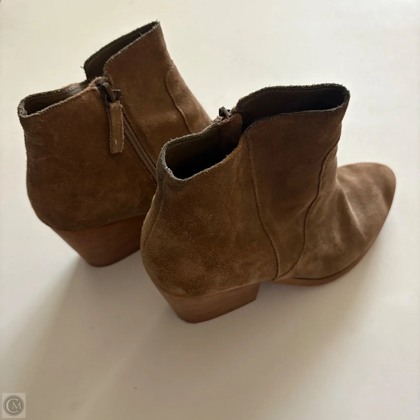 Boots Ankle Heels By Treasure And Bond In Brown, Size: 8.5