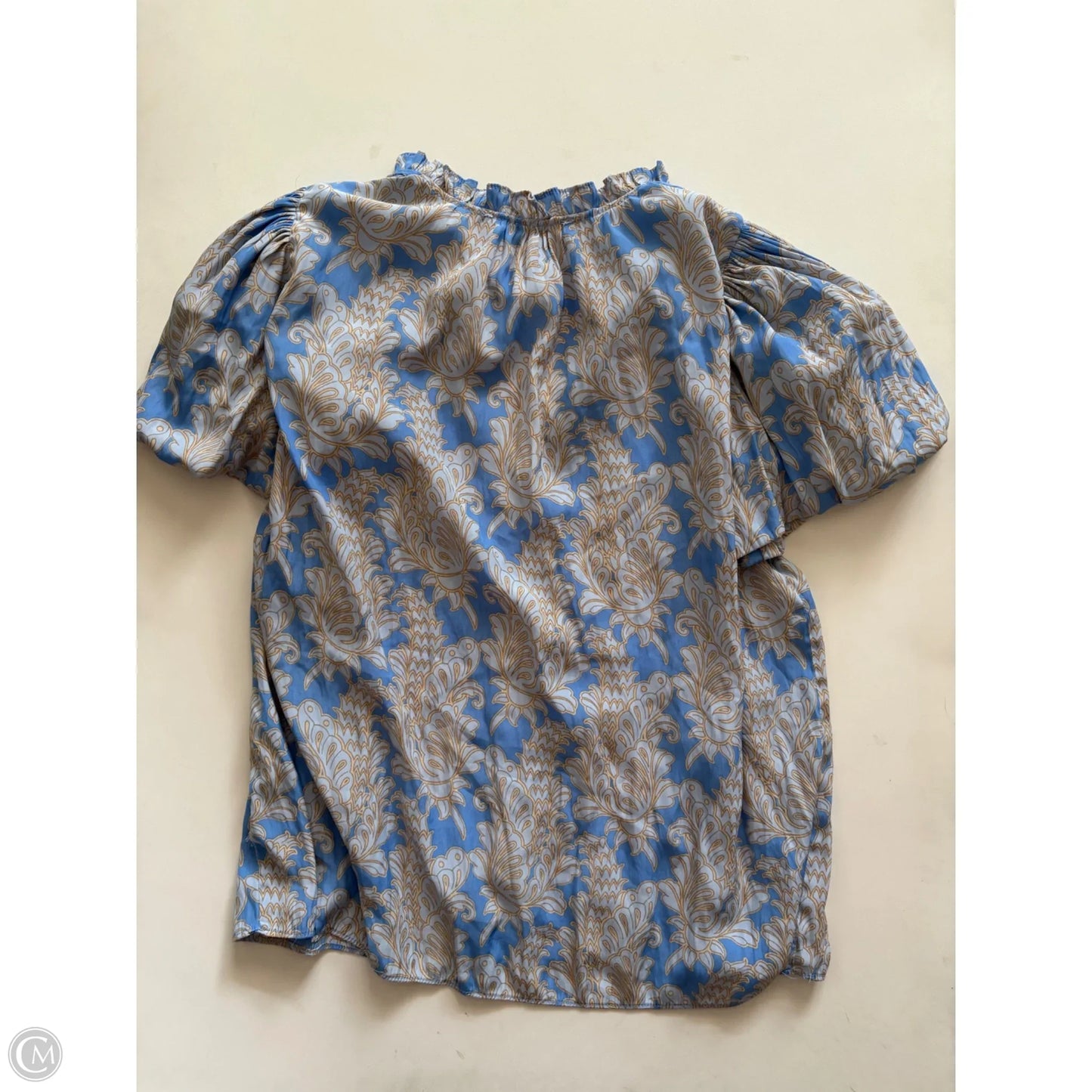 Blouse Long Sleeve By Rose And Olive In Blue, Size: M