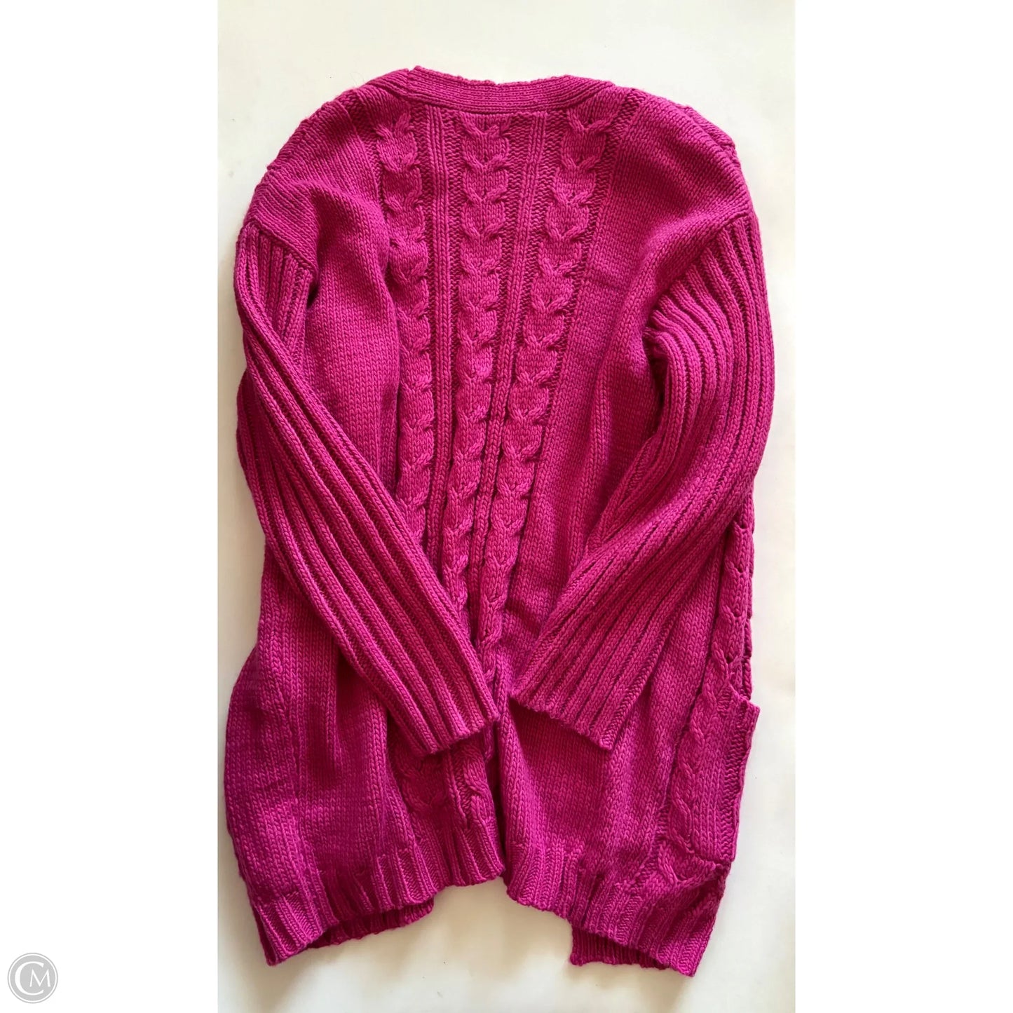 Sweater Cardigan By Shoedazzle In Pink, Size: L
