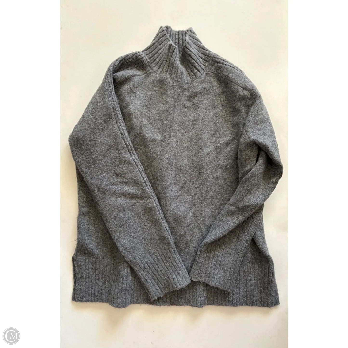 Sweater By Loft In Grey, Size: M