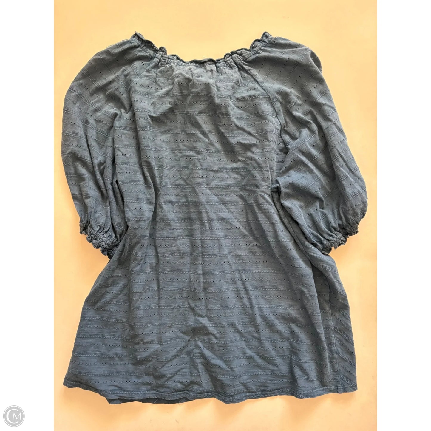 Top Short Sleeve By Wonderly In Blue, Size: M