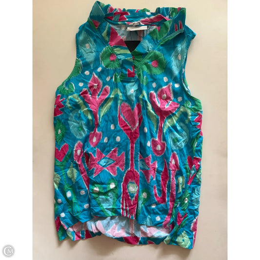 Top Sleeveless By Crown And Ivy In Blue, Size: Xl