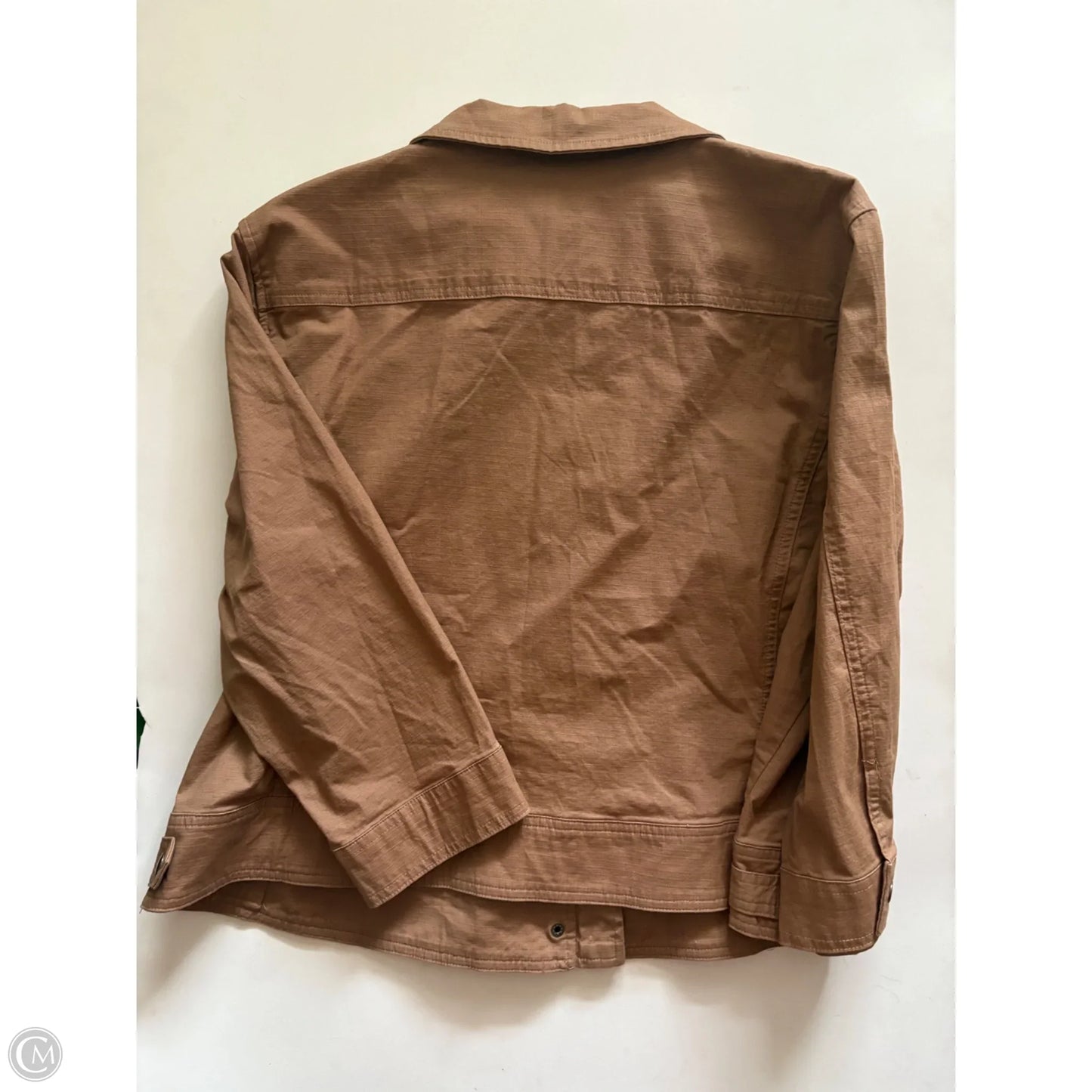 Jacket Moto By Ruby Rd In Brown, Size: Xl