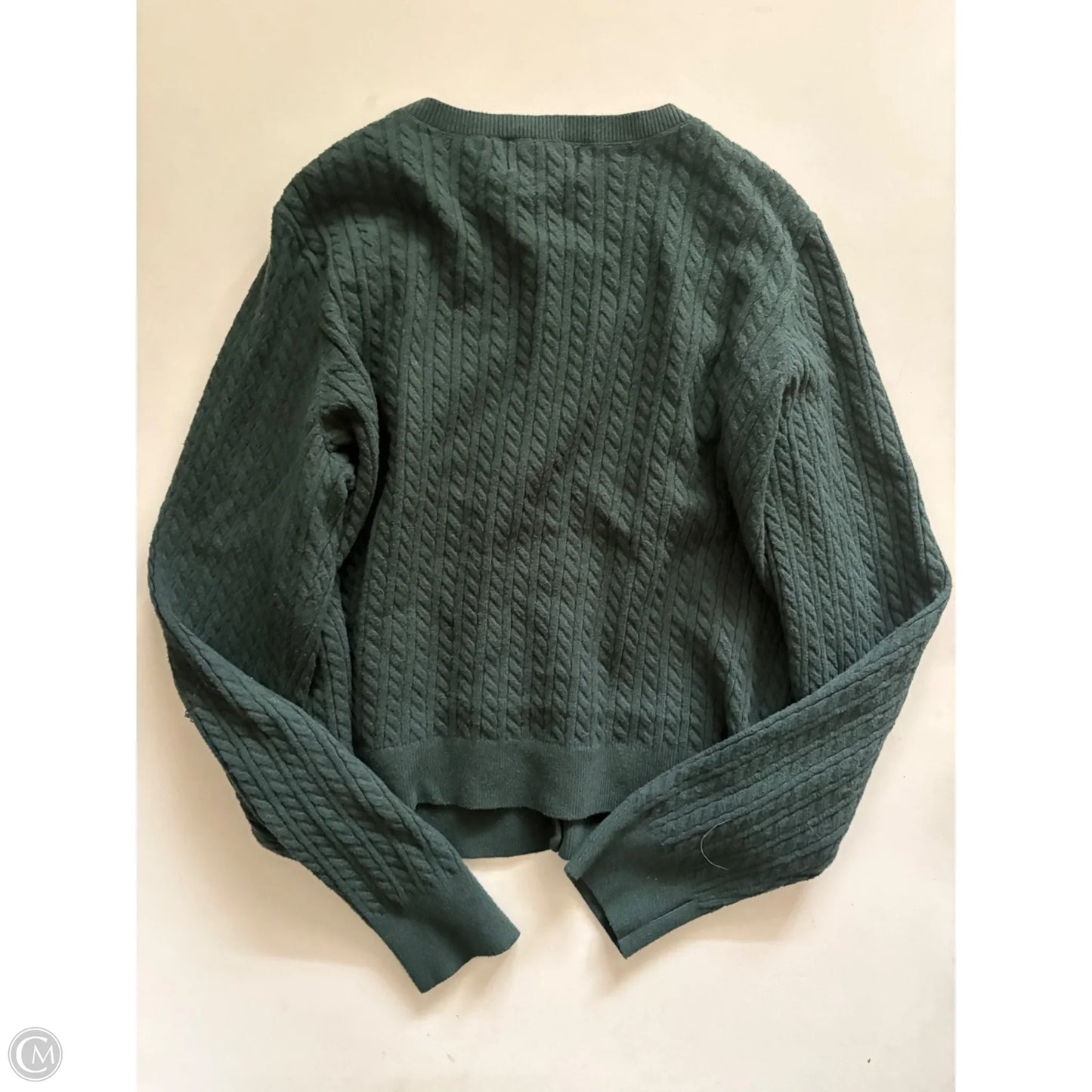 Sweater Cardigan By Old Navy In Green, Size: L