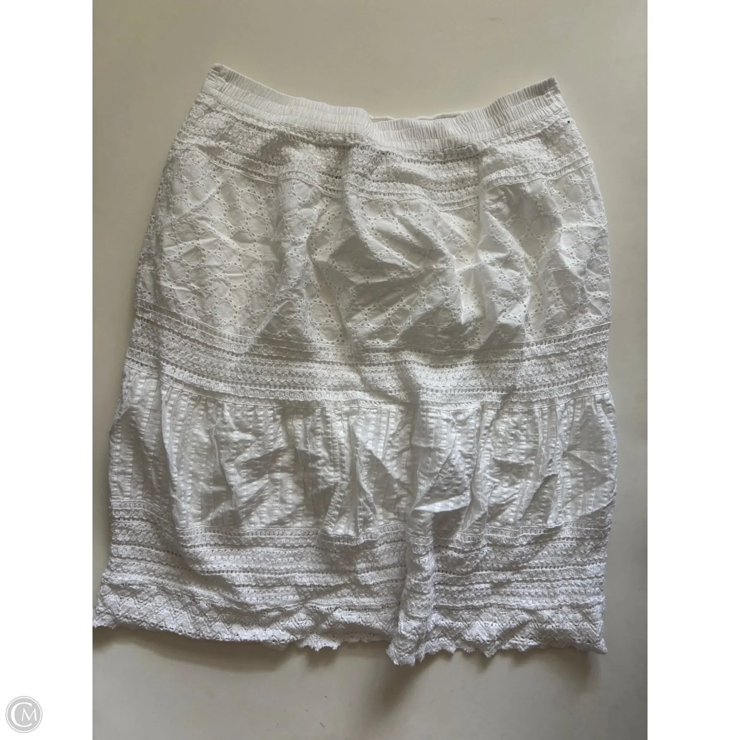 Skirt Mini & Short By Clothes Mentor In White, Size: L