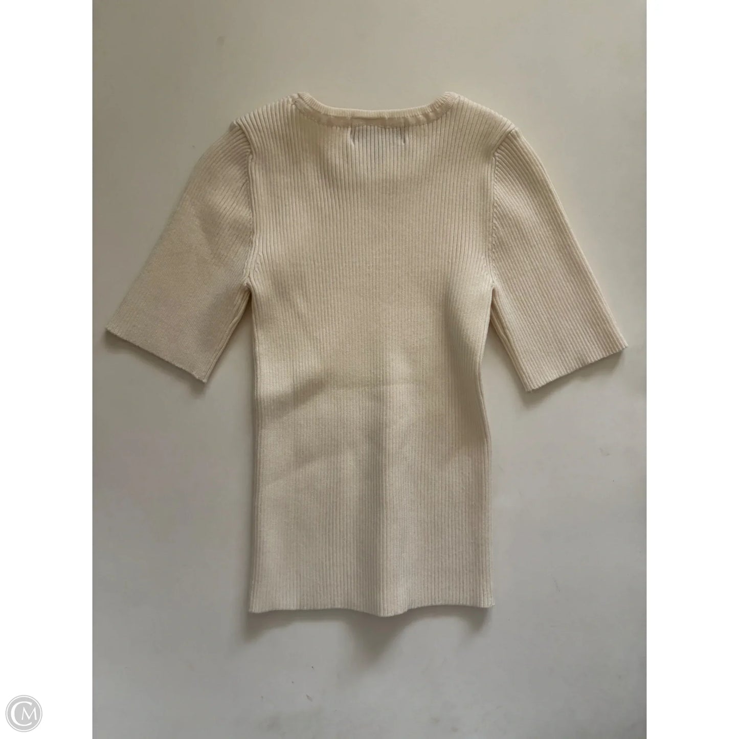 Sweater Short Sleeve By Truth In Cream, Size: Xs