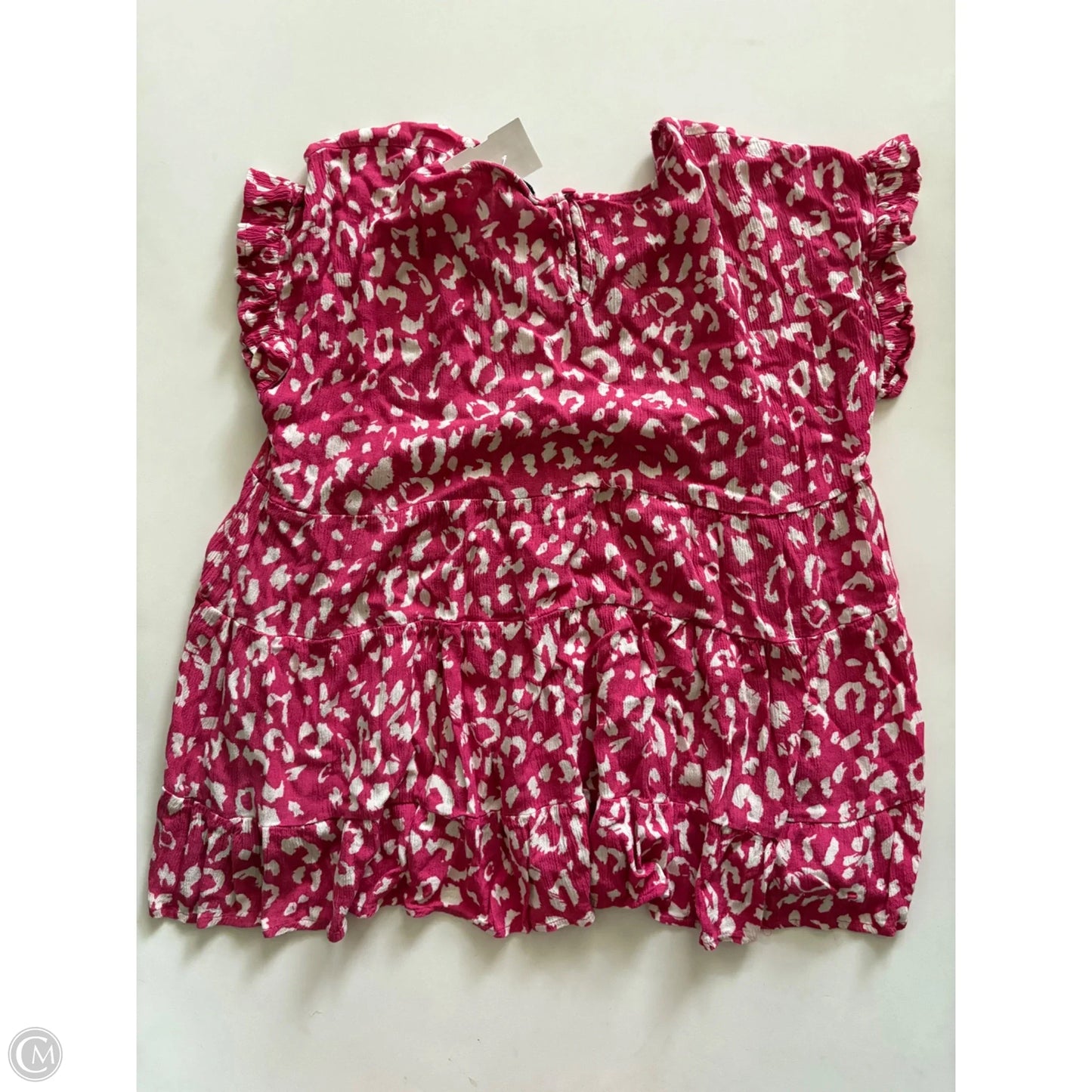 Top Short Sleeve By Andree By Unit In Pink, Size: M