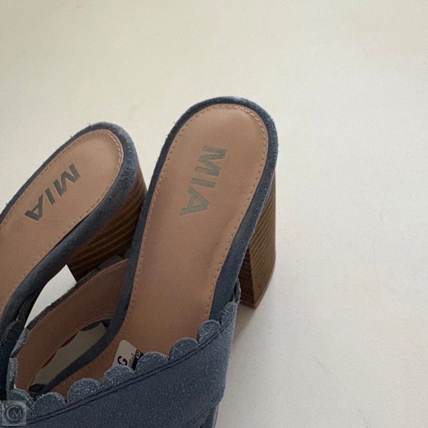 Shoes Heels Block By Mia In Blue, Size: 8