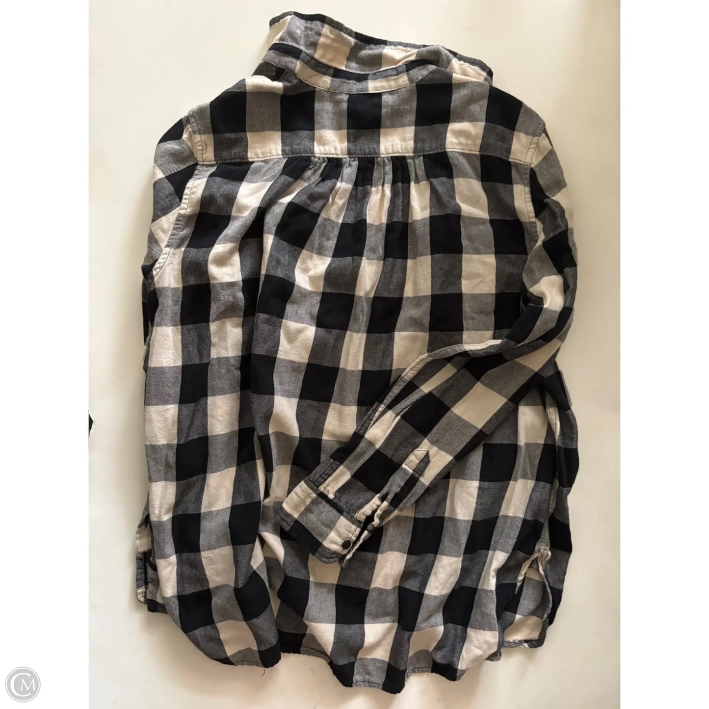 Top Long Sleeve By Denim & Supply By Ralph Lauren In Plaid Pattern, Size: L