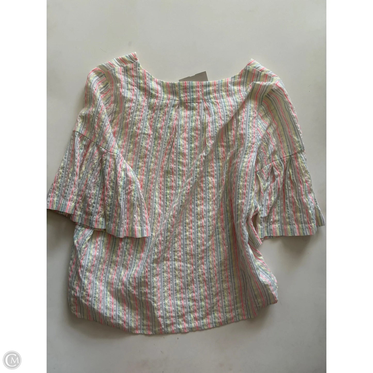Tunic Long Sleeve By A New Day In Striped Pattern, Size: M