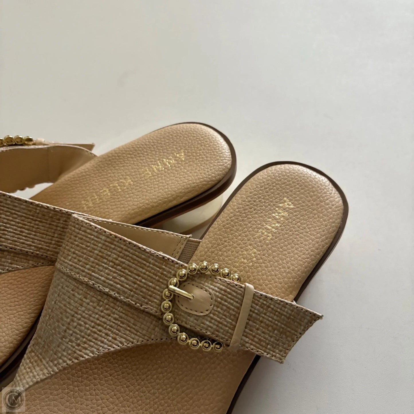Sandals Heels Block By Anne Klein In Tan, Size: 8.5