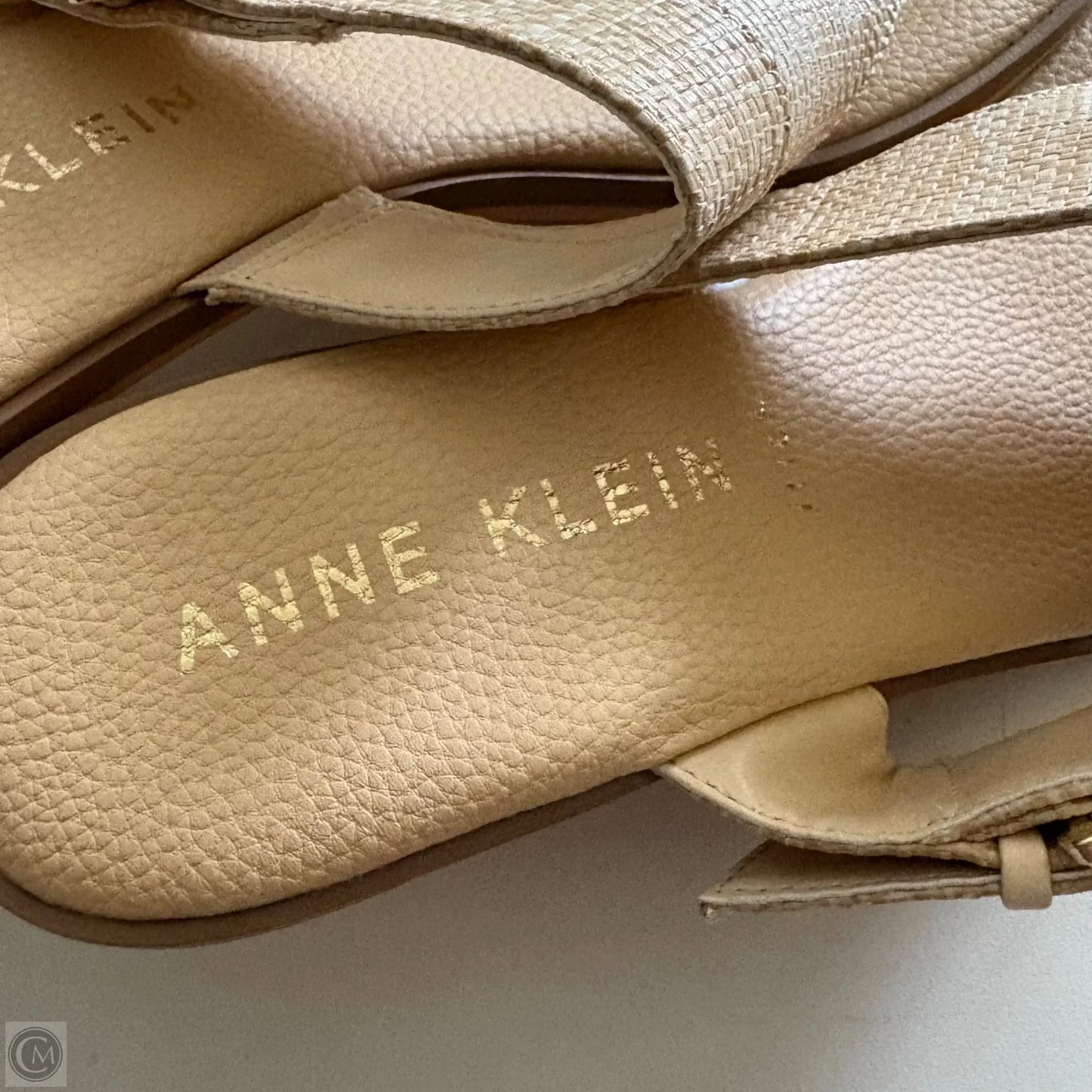 Sandals Heels Block By Anne Klein In Tan, Size: 8.5