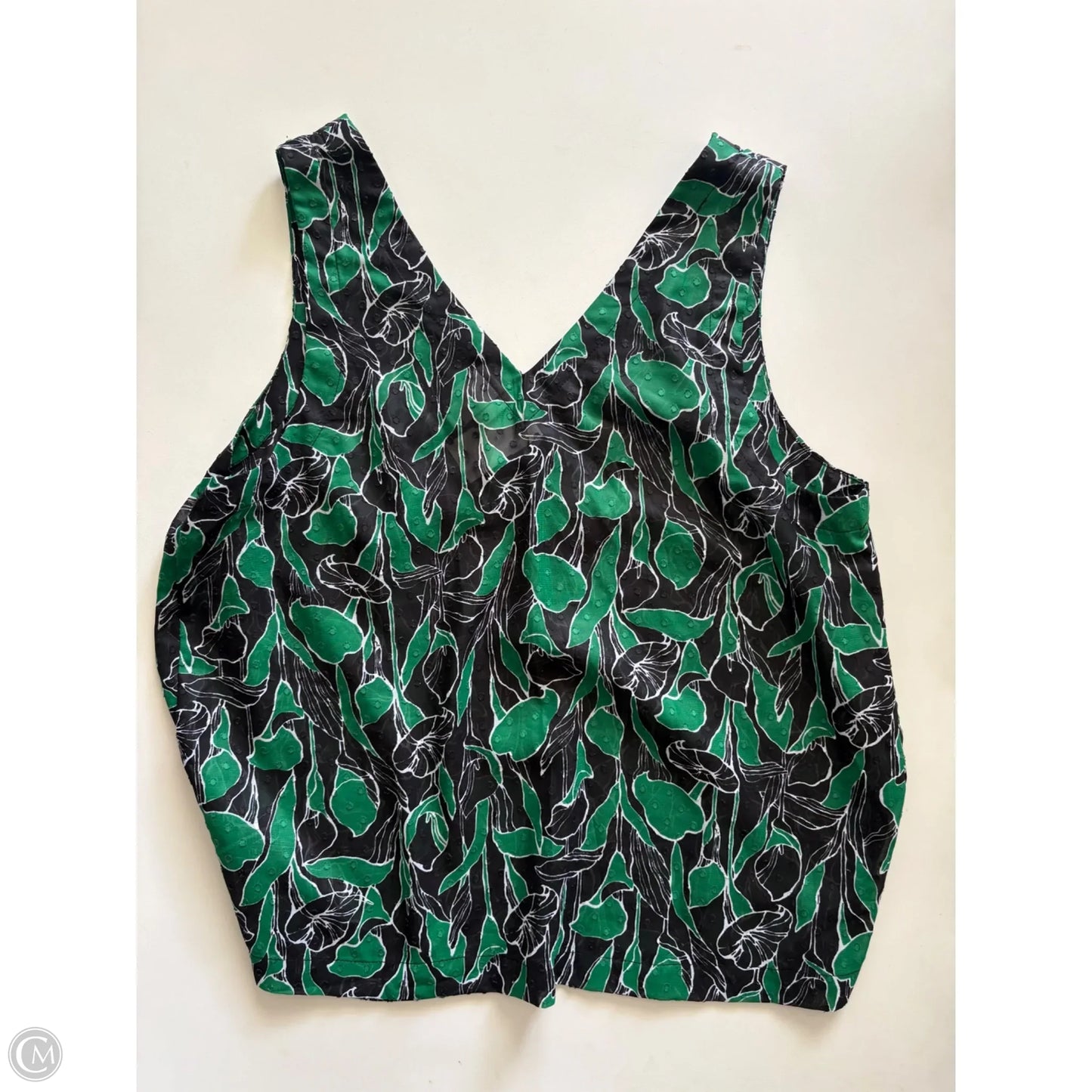 Tank Top By A New Day In Floral Print, Size: L