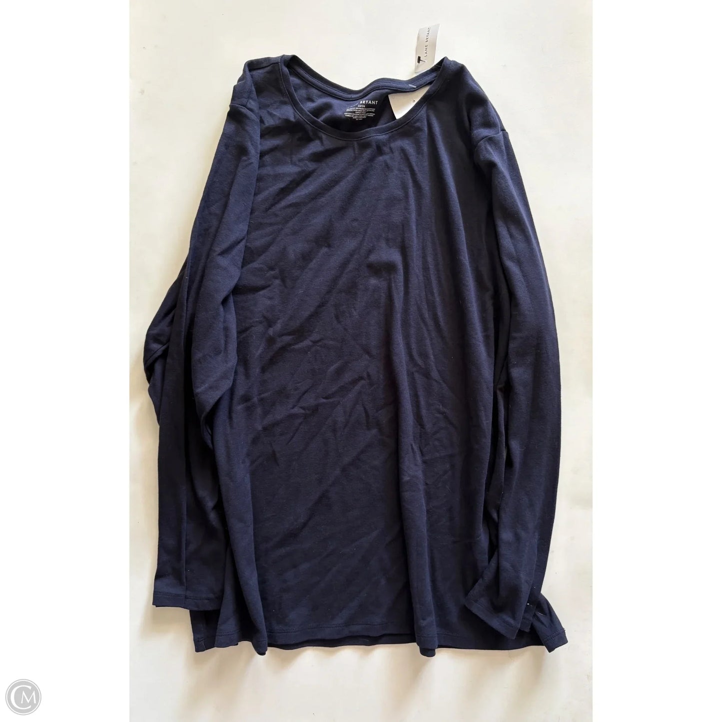 Top Long Sleeve By Lane Bryant In Navy, Size: 22
