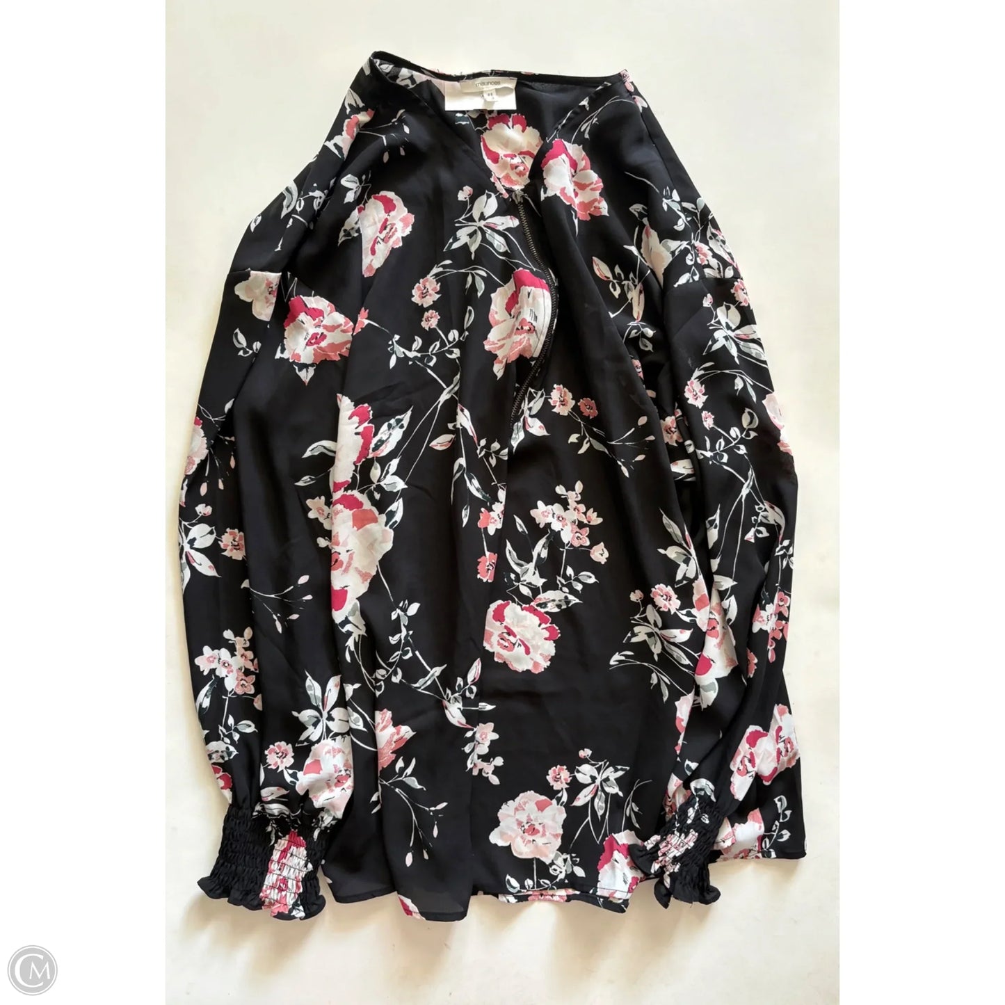 Blouse Long Sleeve By Maurices In Black, Size: 3x
