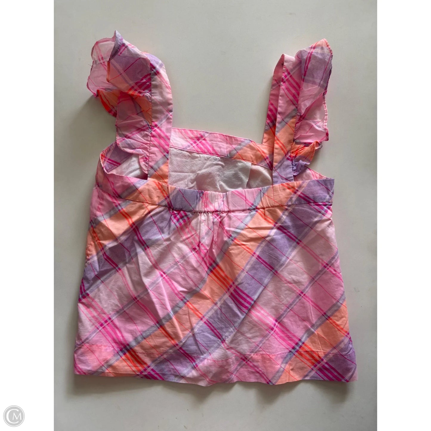 Tank Top Designer By Lilly Pulitzer In Plaid Pattern, Size: M