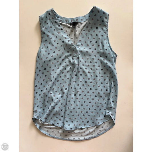 Blouse Sleeveless By Ann Taylor In Blue, Size: Xs