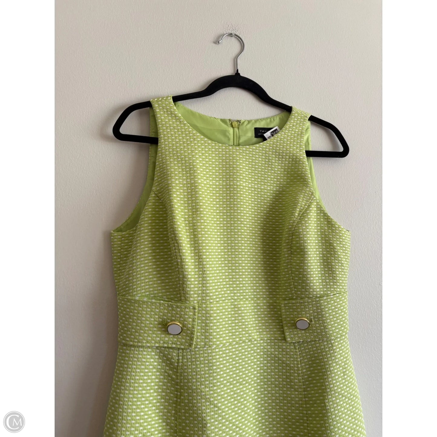 Dress Work By Tahari By Arthur Levine In Green, Size: 10