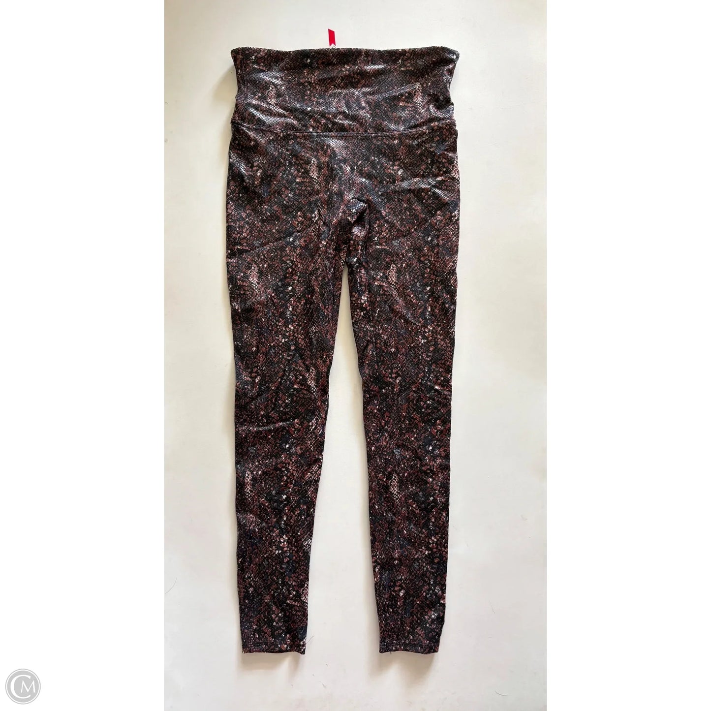 Athletic Leggings By Spanx In Animal Print, Size: L