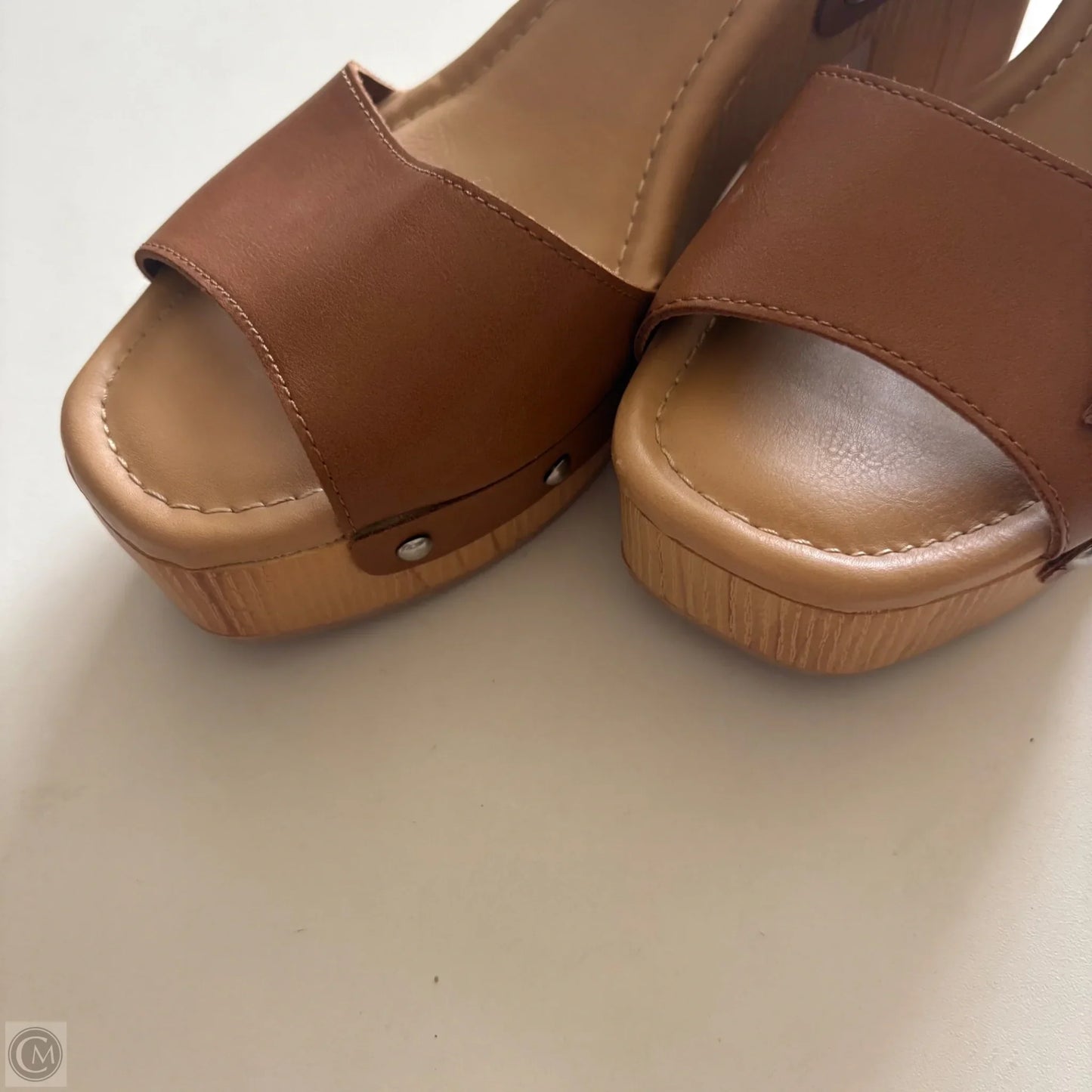 Shoes Heels Block By Universal Thread In Brown, Size: 8.5
