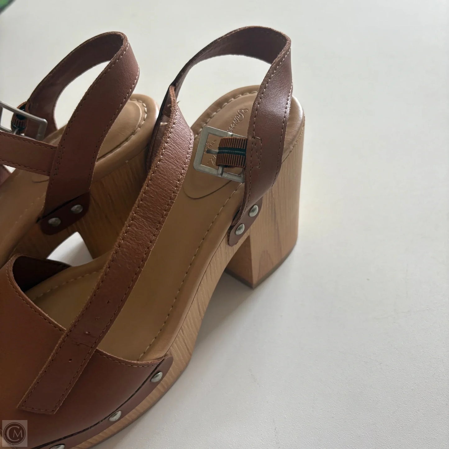 Shoes Heels Block By Universal Thread In Brown, Size: 8.5