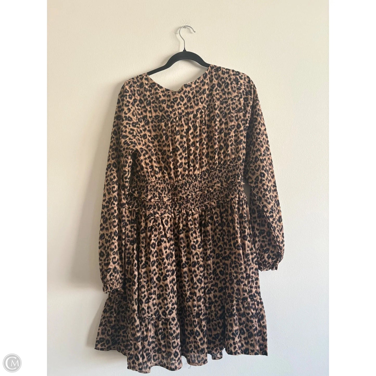 Dress Casual Midi By Oddi In Animal Print, Size: L