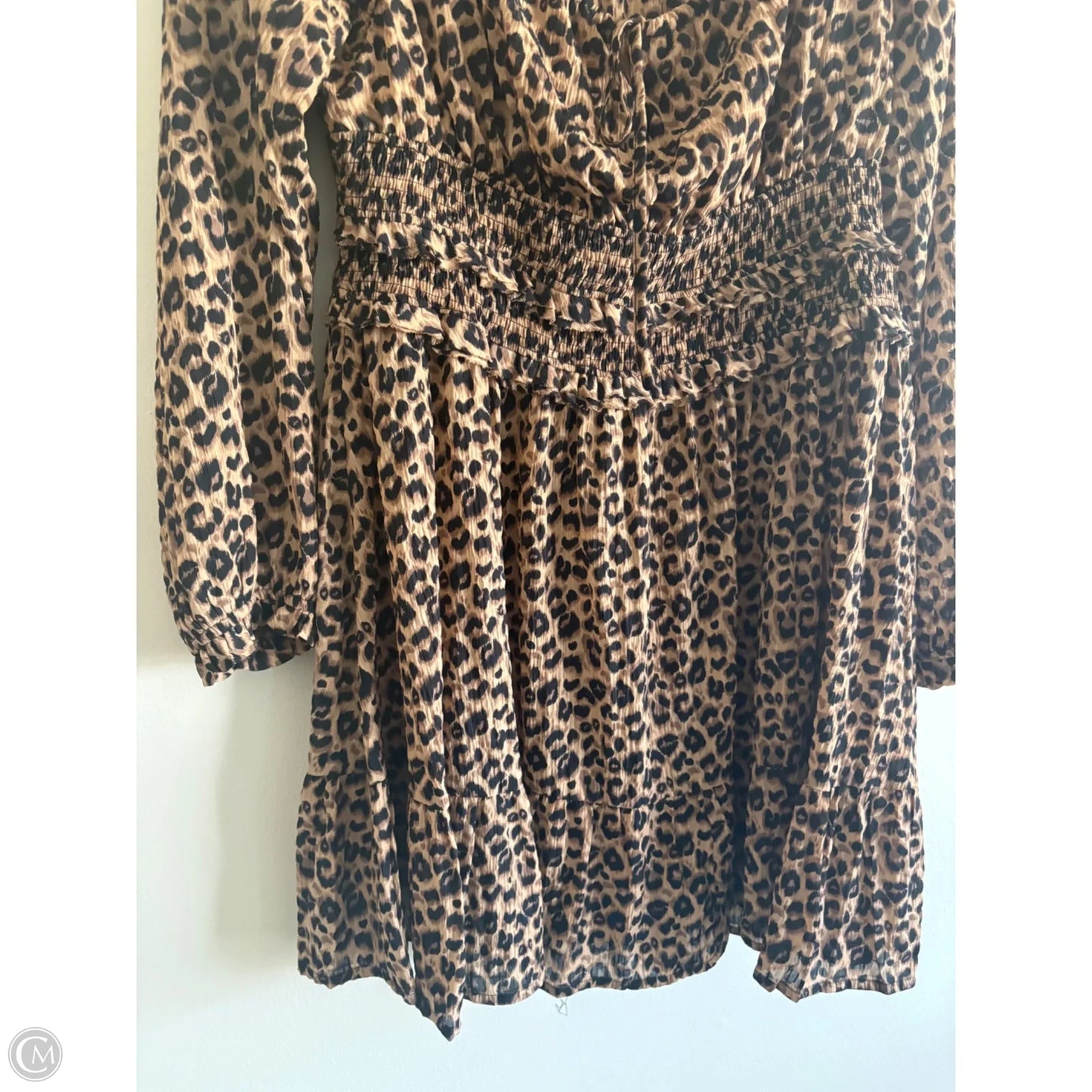Dress Casual Midi By Oddi In Animal Print, Size: L