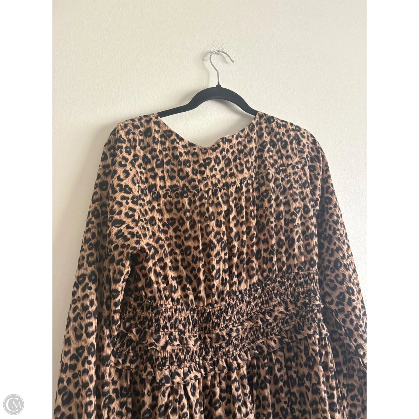 Dress Casual Midi By Oddi In Animal Print, Size: L