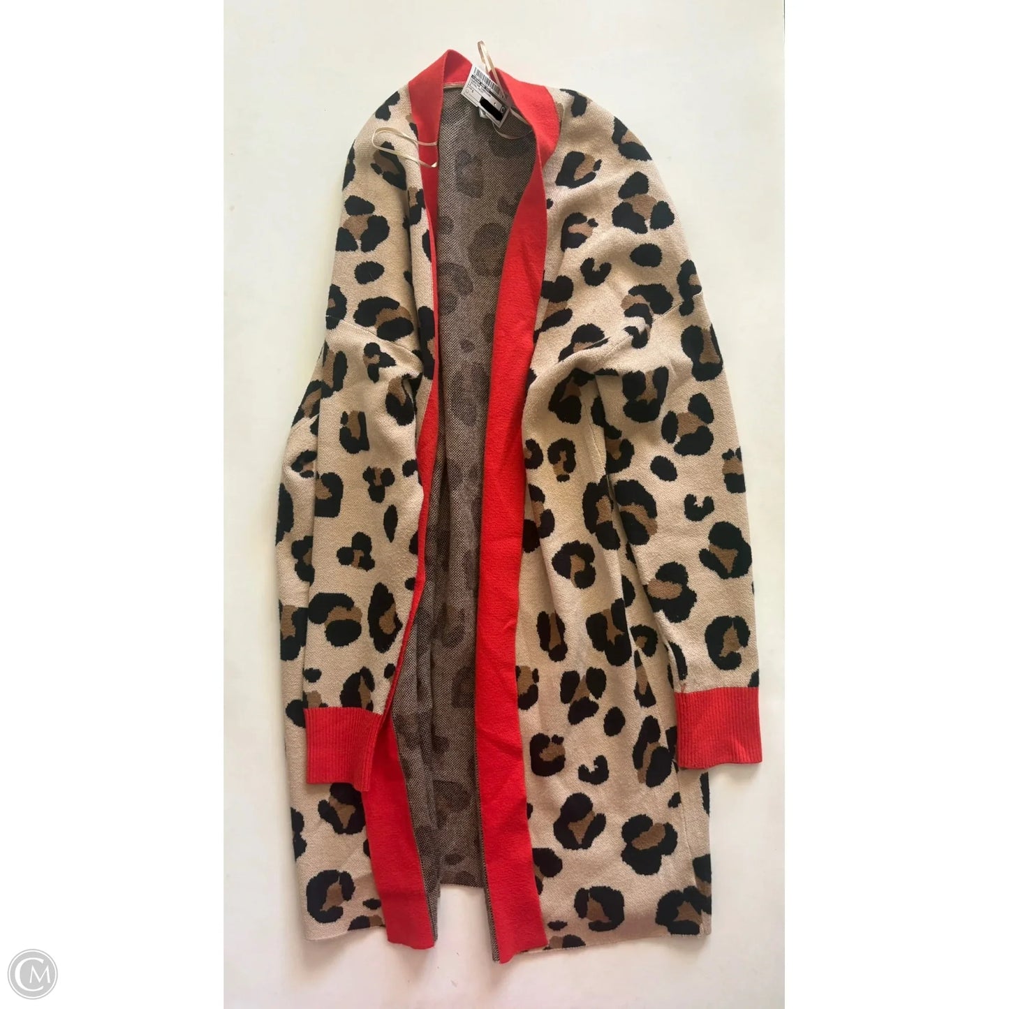 Sweater Cardigan By Crown And Ivy In Animal Print, Size: S