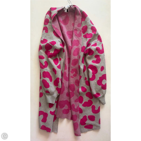Sweater Cardigan By Crown And Ivy In Animal Print, Size: M