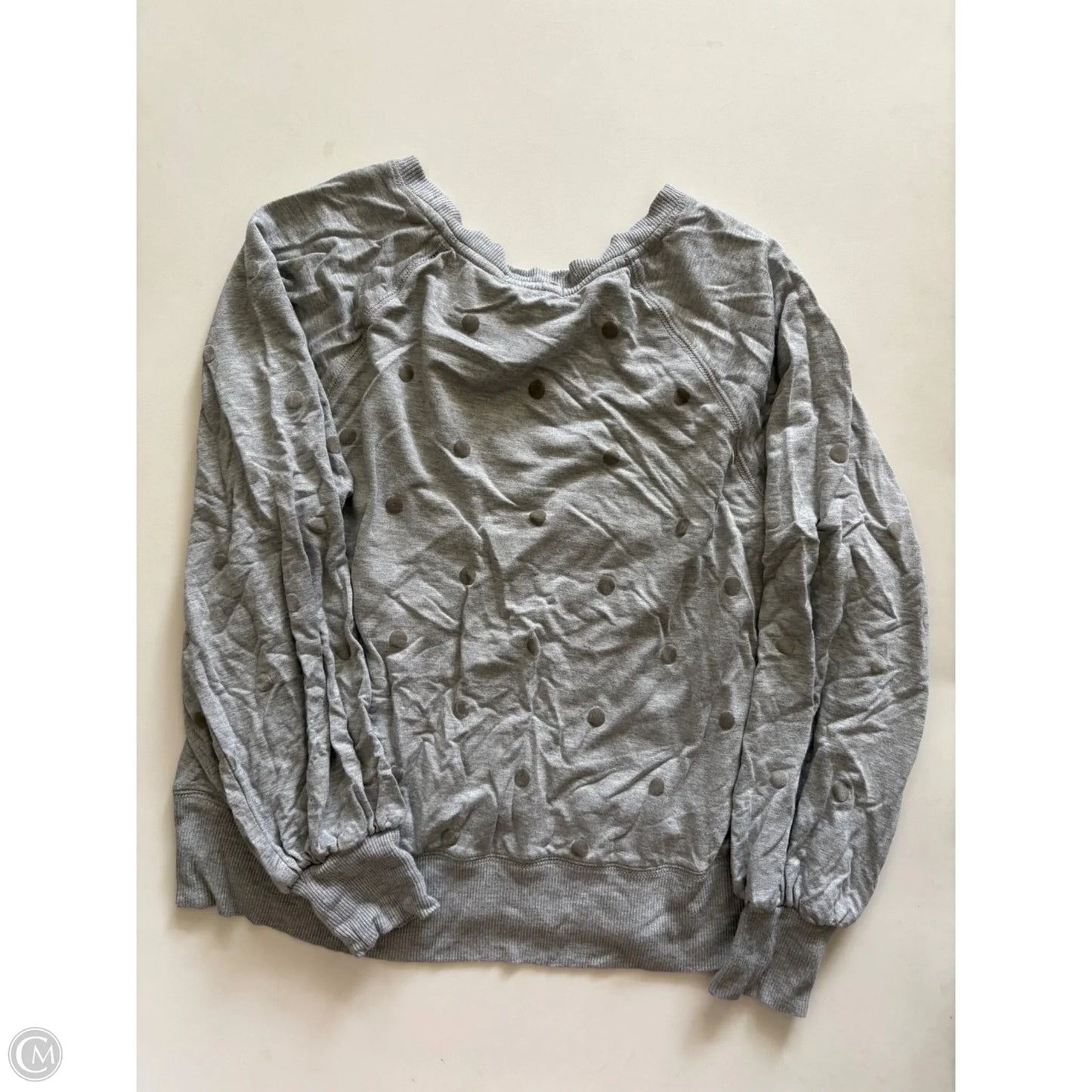 Top Long Sleeve By Z Supply In Polkadot Pattern, Size: S