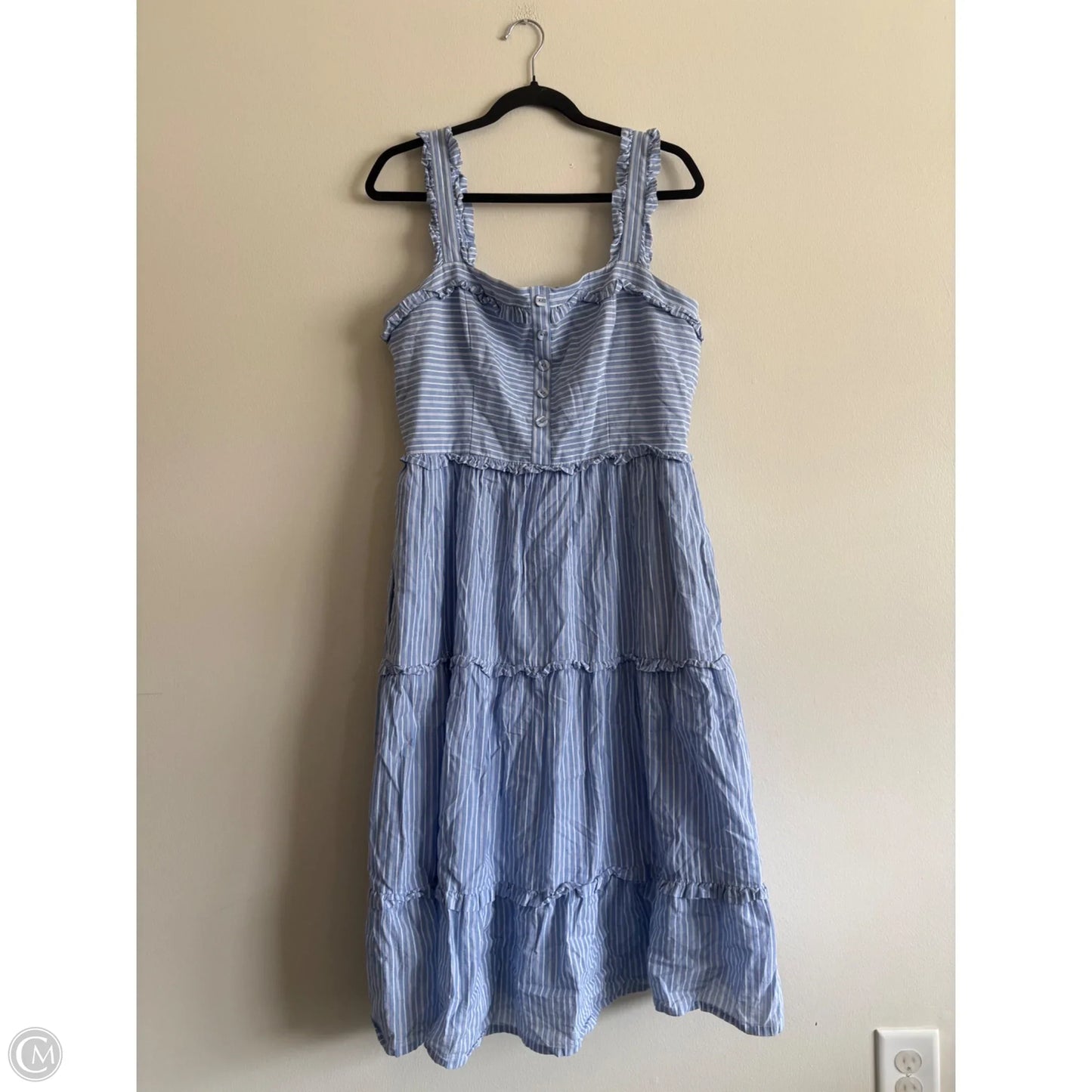 Dress Casual Maxi By Gal Meets Glam In Striped Pattern, Size: 14