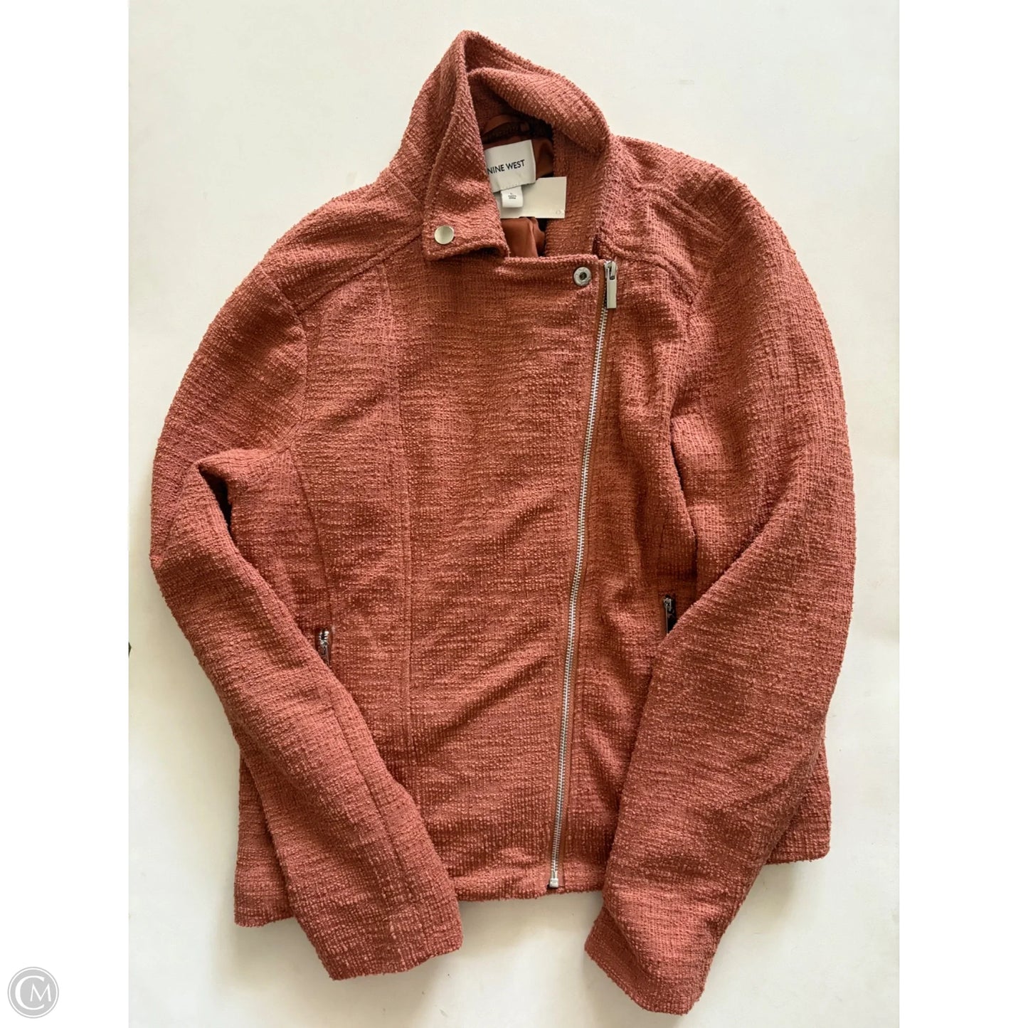 Jacket Moto By Nine West Apparel In Brown, Size: L