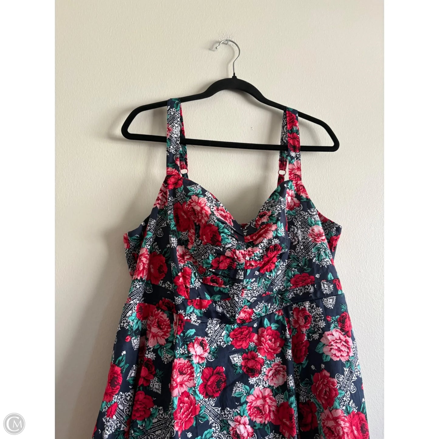 Dress Party Long By Torrid In Floral Print, Size: 2x