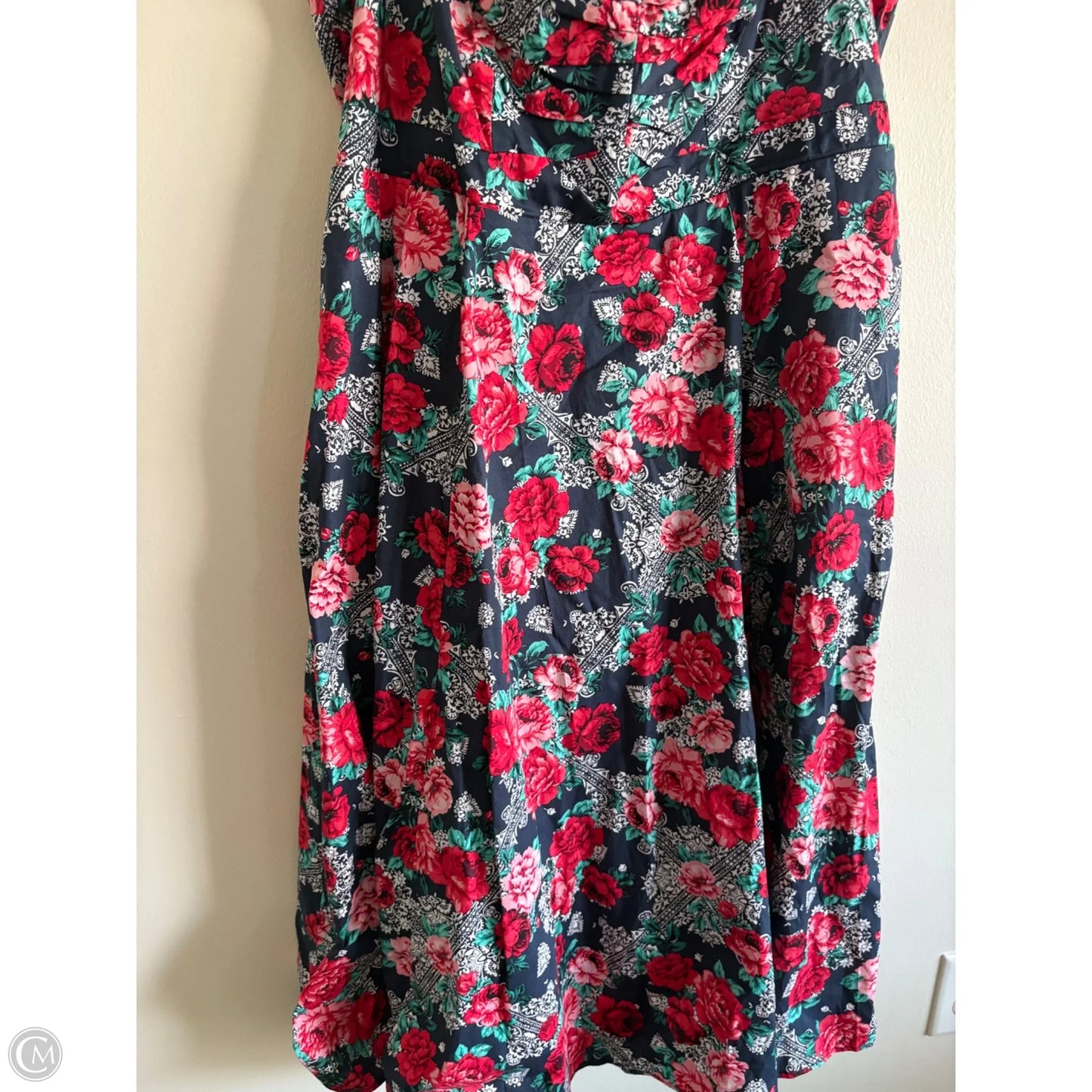 Dress Party Long By Torrid In Floral Print, Size: 2x