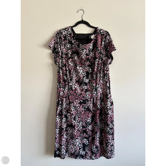 Dress Casual Midi By Roz And Ali In Black, Size: 16