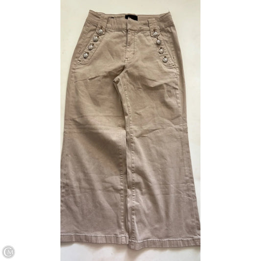 Jeans Wide Leg By White House Black Market In Tan, Size: 6p