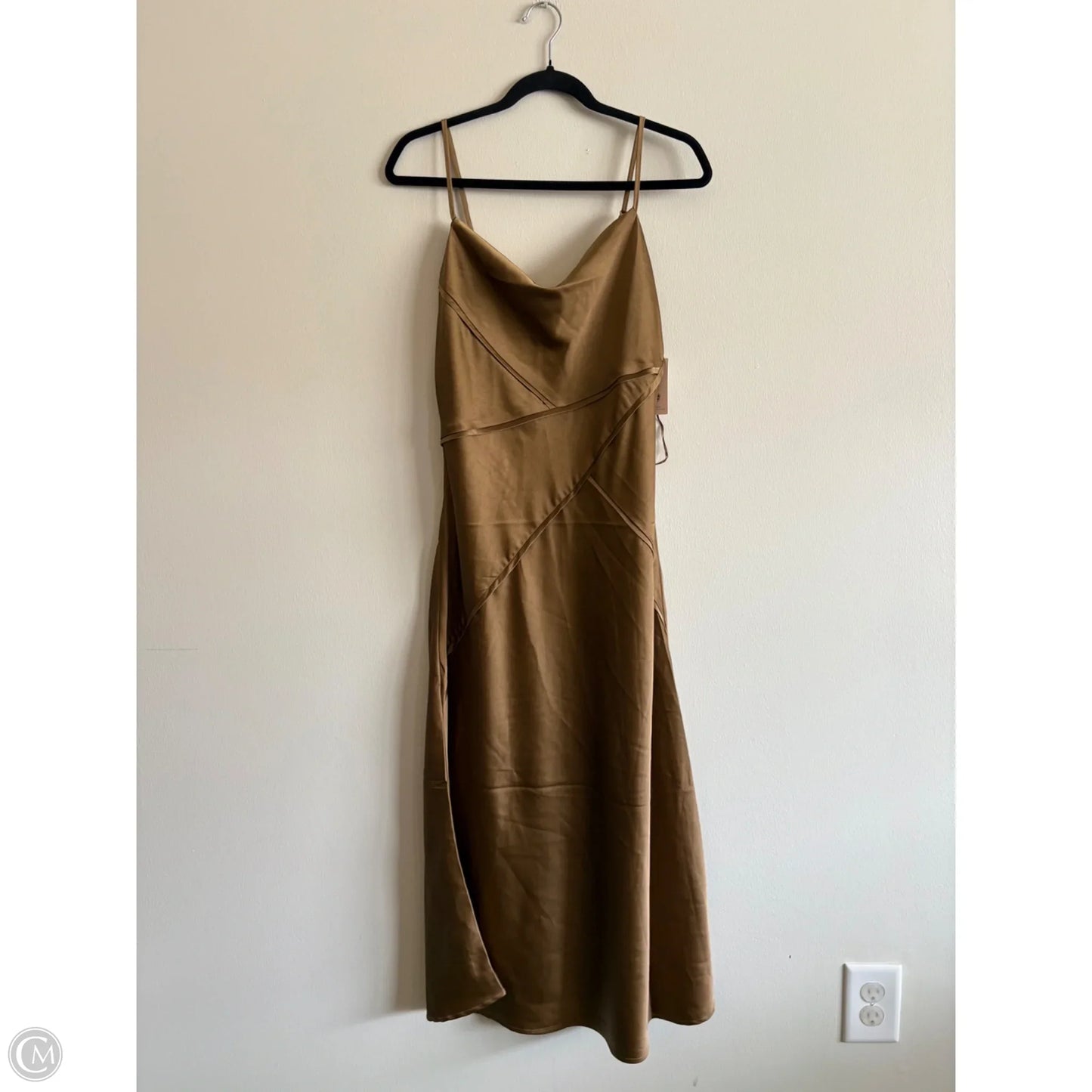 Dress Party Midi By Sincerely Jules In Gold, Size: M