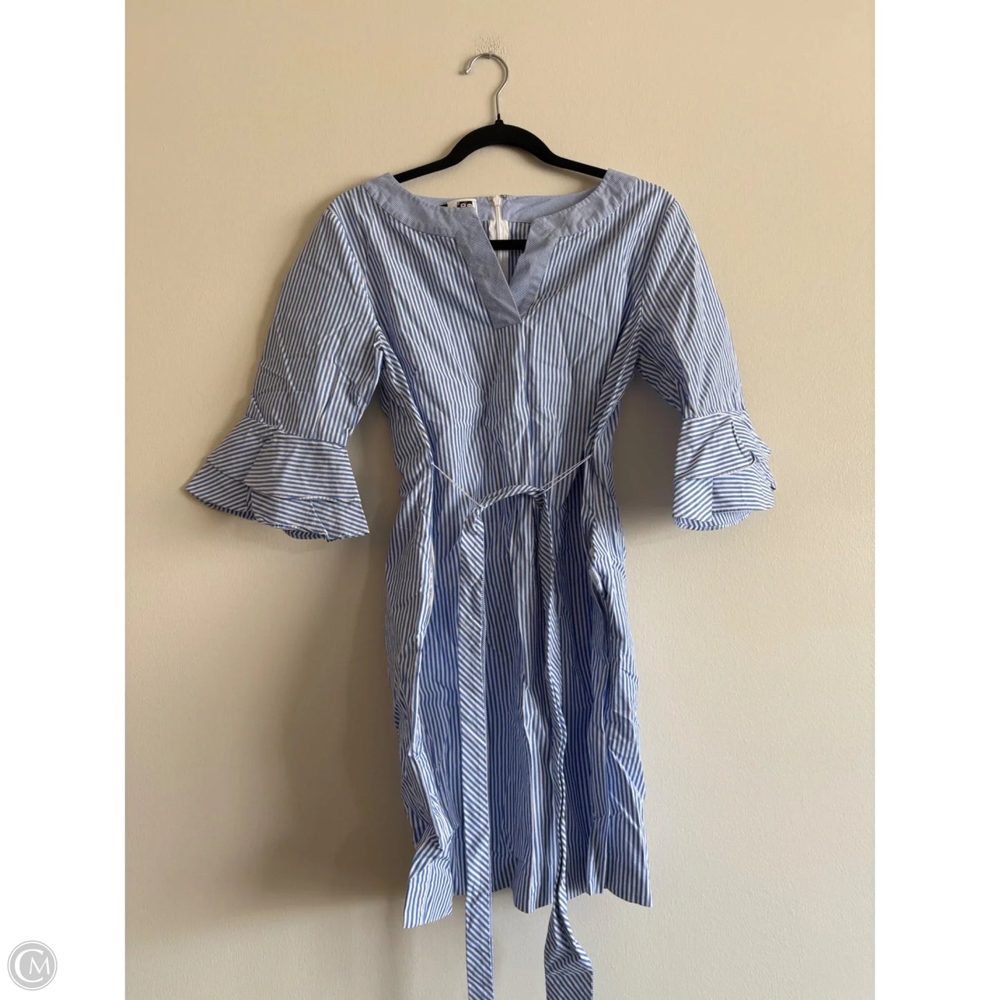Dress Casual Midi By Talbots In Striped Pattern, Size: 6p