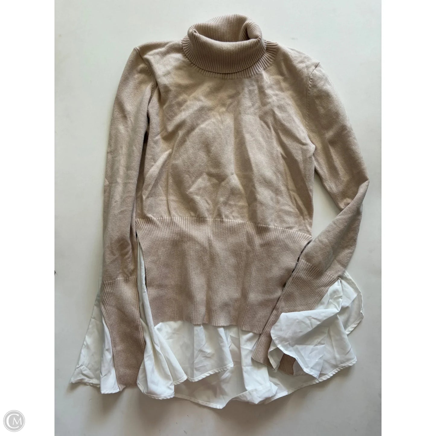 Sweater By English Factory In Tan, Size: S