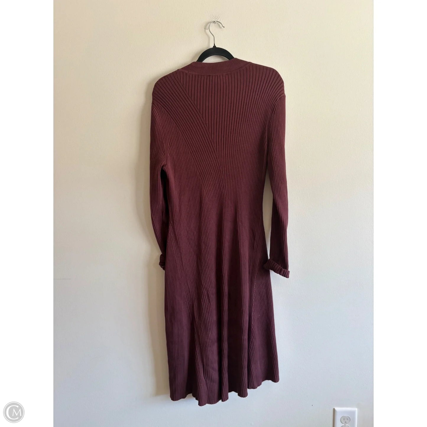 Dress Casual Maxi By Calvin Klein In Brown, Size: Xl