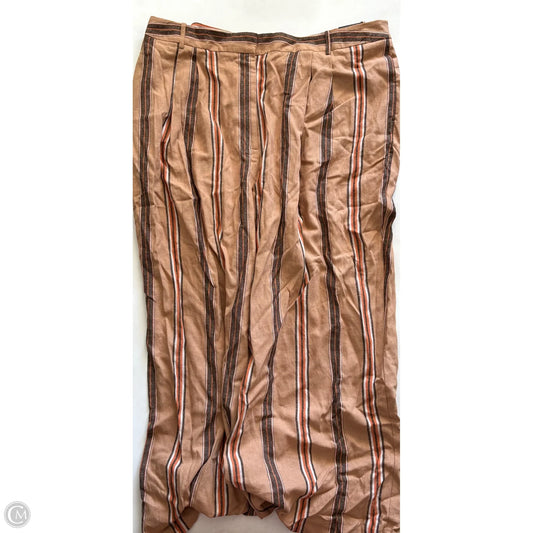 Pants Linen By Worthington In Brown, Size: 14