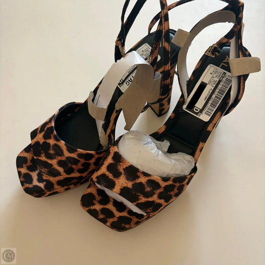 Shoes Heels Platform By Aldo In Animal Print, Size: 8