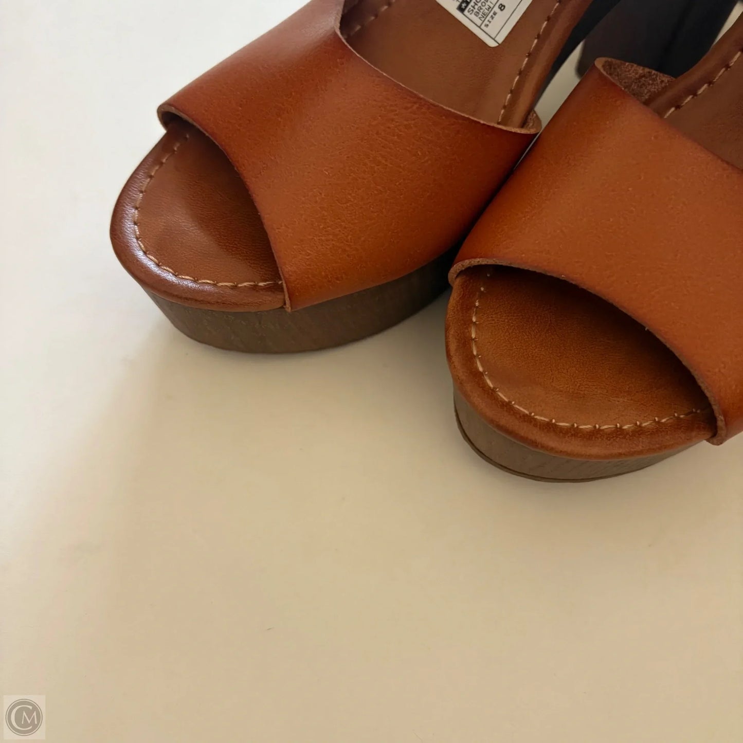Shoes Heels Platform By True Craft In Brown, Size: 8
