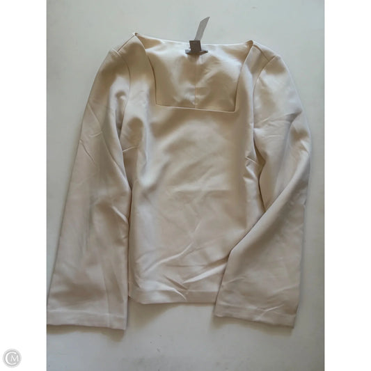Top Long Sleeve By H&m In Cream, Size: Xs