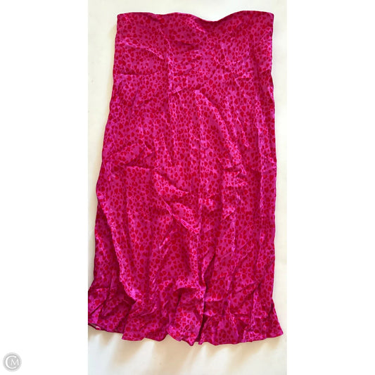 Skirt Maxi By Loft In Pink & Red, Size: 2x